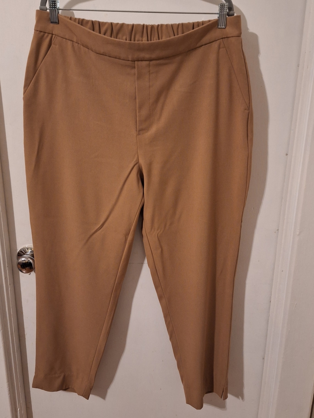 Banana Republic Tailored Pull-On Pants in Camel Brown